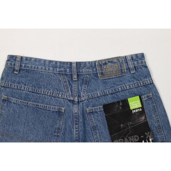 Deadstock Vintage 90s Marithe Francois Girbaud Mens 32 Baggy Fit Denim Shorts - Picture 9 of 12